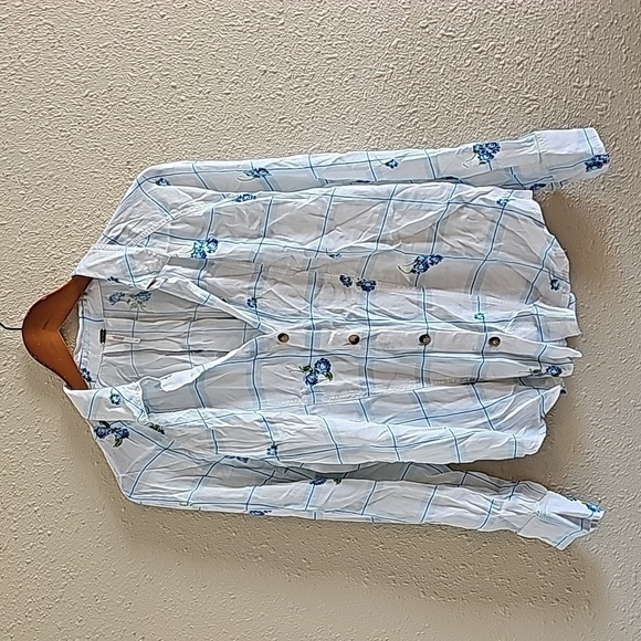 Free People Floral White Top - Picture 2 of 5